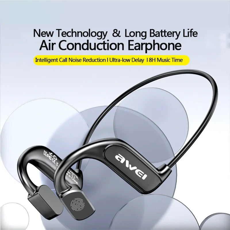 AWEI A897BL Air Conduction Bluetooth Sports Headset Vandtæt øretelefon Trådløs hovedtelefon AWEI A897BL Air Conduction Bluetooth Sports Headset Vandtæt øretelefon Trådløs hovedtelefon